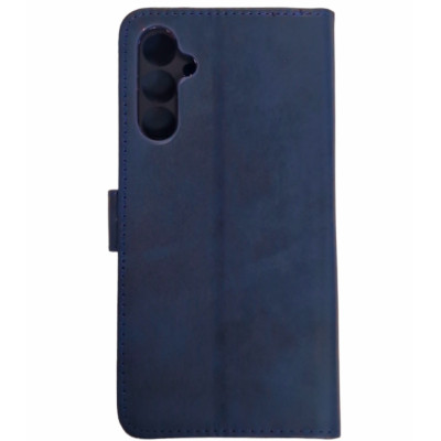 Чохол-книжка Leather Folio New для Samsung A15 4G (магнітна застібка)- синій