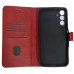 Чохол-книжка Leather Folio New для Samsung A15 4G (магнітна застібка)- червоний