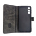 Чохол-книжка Leather Folio New для Samsung A15 4G (магнітна застібка)- чорний