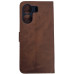 Чохол-книжка Leather Folio New для Xiaomi Redmi 13C 4G / Poco C65 (магнітна застібка)- коричневий