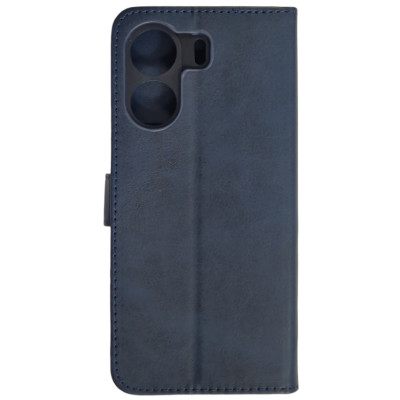 Чохол-книжка Leather Folio New для Xiaomi Redmi 13C 4G / Poco C65 (магнітна застібка)- синій