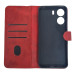 Чохол-книжка Leather Folio New для Xiaomi Redmi 13C 4G / Poco C65 (магнітна застібка)- червоний