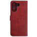 Чохол-книжка Leather Folio New для Xiaomi Redmi 13C 4G / Poco C65 (магнітна застібка)- червоний