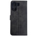 Чохол-книжка Leather Folio New для Xiaomi Redmi 13C 4G / Poco C65 (магнітна застібка)- чорний