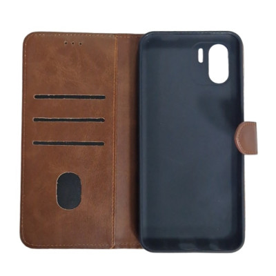 Чохол-книжка Leather Folio New для Xiaomi Redmi A1/A2 (магнітна застібка)- коричневий