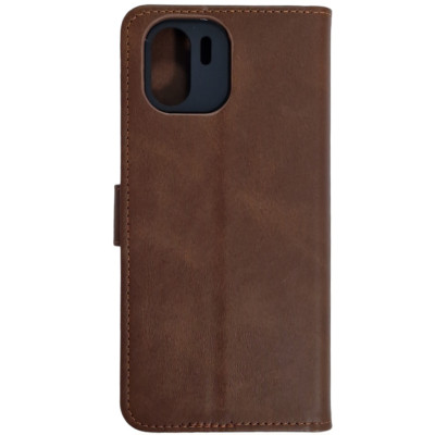 Чохол-книжка Leather Folio New для Xiaomi Redmi A1/A2 (магнітна застібка)- коричневий