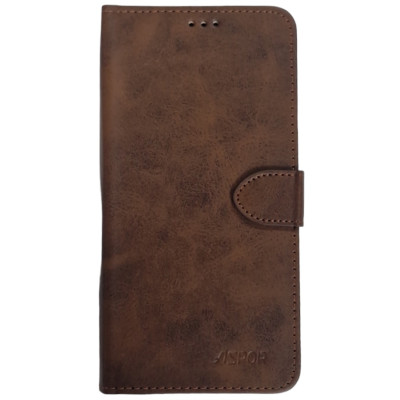 Чохол-книжка Leather Folio New для Xiaomi Redmi Note 13 Pro 4G / Poco M6 Pro 4G / Redmi Note 14s (магнітна застібка)- коричневий Чохол-книжка Leather Folio New для Xiaomi Redmi Note 13 Pro 4G / Poco M6 Pro 4G / Redmi Note 14s (магнітна застібка)- коричневий