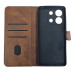 Чохол-книжка Leather Folio New для Xiaomi Redmi Note 13 Pro 5G / Poco X6 (магнітна застібка)- коричневий