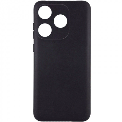 Накладка (з мікрофіброю) Silicone Cover Lakshmi Full Camera для TECNO Spark 10- чорний