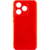 Накладка (з мікрофіброю) Silicone Cover Lakshmi Full Camera для TECNO Spark 10- червоний