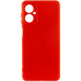 Накладка (з мікрофіброю) Silicone Cover Lakshmi Full Camera для TECNO Spark 9 Pro (KH7n)- червоний
