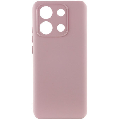 Накладка (з мікрофіброю) Silicone Cover Lakshmi Full Camera для Xiaomi Redmi Note 13 Pro 5G / Poco X6- рожевий пісок