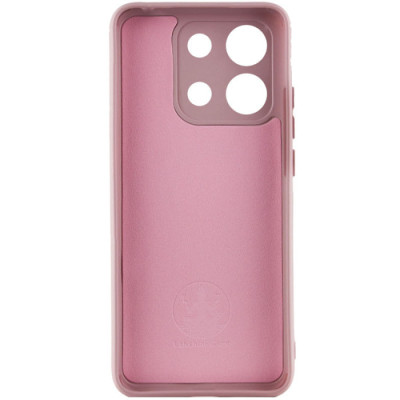 Накладка (з мікрофіброю) Silicone Cover Lakshmi Full Camera для Xiaomi Redmi Note 13 Pro 5G / Poco X6- рожевий пісок