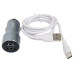Автомобільний зарядний пристрій Aspor A931 Metal Fast Charge (2USB / 2.4A) + USB кабель Type-C- сірий