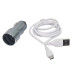 Автомобільний зарядний пристрій Aspor A931 Metal Fast Charge (2USB / 2.4A) + USB кабель Micro- сірий