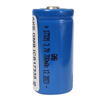 Акумулятор RCR123A / 16340 GMB (ICR17335) 700mAh побутовий