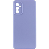 Накладка (з мікрофіброю) Silicone Cover Lakshmi Full Camera для Samsung A35- бузковий