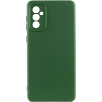 Накладка (з мікрофіброю) Silicone Cover Lakshmi Full Camera для Samsung A35- темно-зелений