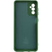Накладка (з мікрофіброю) Silicone Cover Lakshmi Full Camera для Samsung A35- темно-зелений