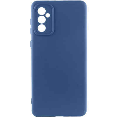 Накладка (з мікрофіброю) Silicone Cover Lakshmi Full Camera для Samsung A35- синій