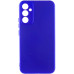 Накладка (з мікрофіброю) Silicone Cover Lakshmi Full Camera для Samsung A35- ультра-синій