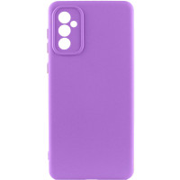 Накладка (з мікрофіброю) Silicone Cover Lakshmi Full Camera для Samsung A35- фіолетовий