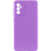 Накладка (з мікрофіброю) Silicone Cover Lakshmi Full Camera для Samsung A35- фіолетовий