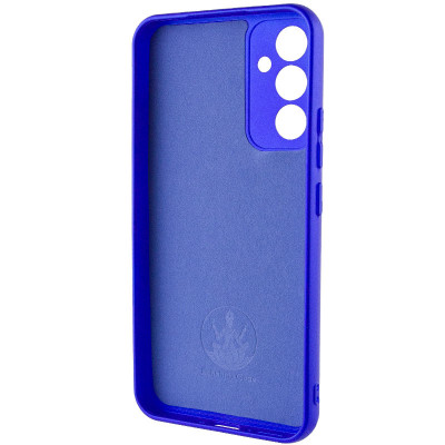 Накладка (з мікрофіброю) Silicone Cover Lakshmi Full Camera для Samsung A55- ультра-синій