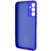 Накладка (з мікрофіброю) Silicone Cover Lakshmi Full Camera для Samsung A55- ультра-синій