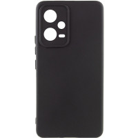 Накладка (з мікрофіброю) Silicone Cover Lakshmi Full Camera для Xiaomi Redmi Note 12 5G / Poco X5 5G- чорний