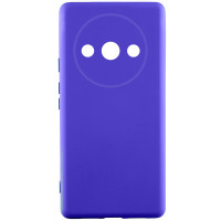 Накладка (з мікрофіброю) Silicone Cover Lakshmi Full Camera для Xiaomi Redmi A3- ультра-синій