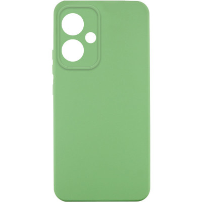 Накладка (з мікрофіброю) Silicone Cover Lakshmi Full Camera для Xiaomi Redmi 13 4G / Poco M6 4G- фісташковий