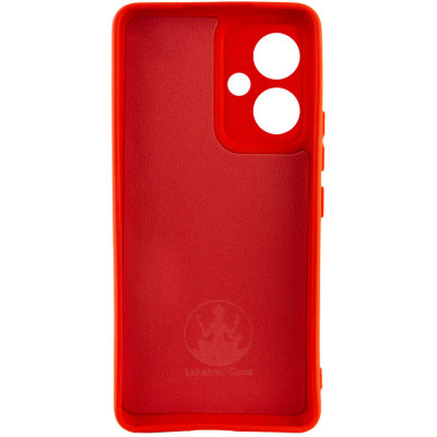 Накладка (з мікрофіброю) Silicone Cover Lakshmi Full Camera для Xiaomi Redmi 13 4G / Poco M6 4G- червоний