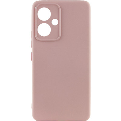 Накладка (з мікрофіброю) Silicone Cover Lakshmi Full Camera для Xiaomi Redmi 13 4G / Poco M6 4G- рожевий пісок