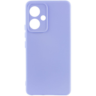 Накладка (з мікрофіброю) Silicone Cover Lakshmi Full Camera для Xiaomi Redmi 13 4G / Poco M6 4G- бузковий