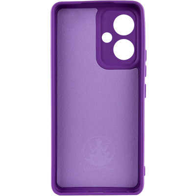 Накладка (з мікрофіброю) Silicone Cover Lakshmi Full Camera для Xiaomi Redmi 13 4G / Poco M6 4G- фіолетовий