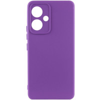 Накладка (з мікрофіброю) Silicone Cover Lakshmi Full Camera для Xiaomi Redmi 13 4G / Poco M6 4G- фіолетовий