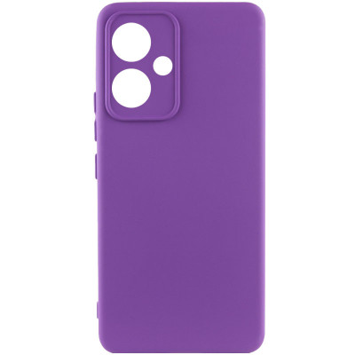 Накладка (з мікрофіброю) Silicone Cover Lakshmi Full Camera для Xiaomi Redmi 13 4G / Poco M6 4G- фіолетовий