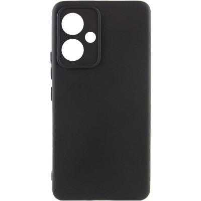 Накладка (з мікрофіброю) Silicone Cover Lakshmi Full Camera для Xiaomi Redmi 13 4G / Poco M6 4G- чорний