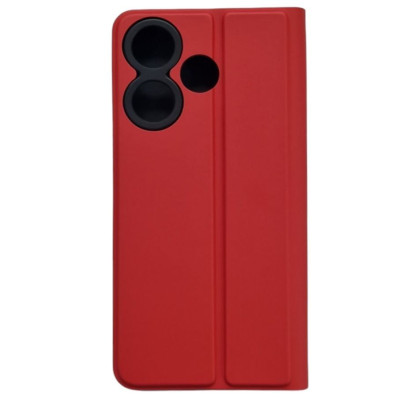 Чохол-книжка Skin Case для Xiaomi Redmi 13 4G / Poco M6 4G- червоний Чохол-книжка Skin Case для Xiaomi Redmi 13 4G / Poco M6 4G- червоний