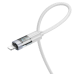 USB-C кабель Borofone BU46 Basic PD27W Type-C to Lightning with display 1.2m- сірий