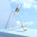 USB кабель Borofone BU46 5A Type-C with display 1.2m- сірий