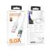 USB кабель Borofone BU46 5A Type-C with display 1.2m- сірий