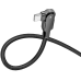 USB-C кабель Borofone BU41 Kelly PD60W (поворотний 360` / LED indicator) Type-C to Type-C 1.2m- чорний