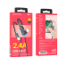 USB кабель Borofone BU41 Kelly 2.4A (поворотний 360` / LED indicator) Lightning 1.2m- чорний