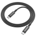 USB-C кабель Borofone BU38 PD 60W LED charging indicator 1.2m Type-C to Type-C- чорний