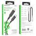 USB-C кабель Borofone BU38 PD 60W LED charging indicator 1.2m Type-C to Type-C- чорний