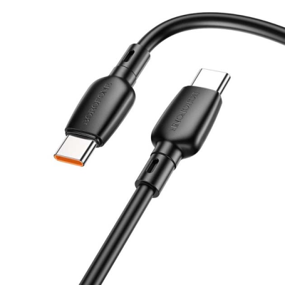 USB-C кабель Borofone BX93 100W (MAX 20V/5A) fast charging Type-C to Type-C (1m)- чорний