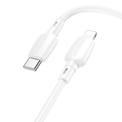 USB-C кабель Borofone BX93 PD20W Type-C to Lightning (0.25m)- білий
