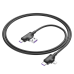Кабель Borofone BX73 60W 4в1 (USB/Type-C to Type-C/Lightning) 1m- білий
